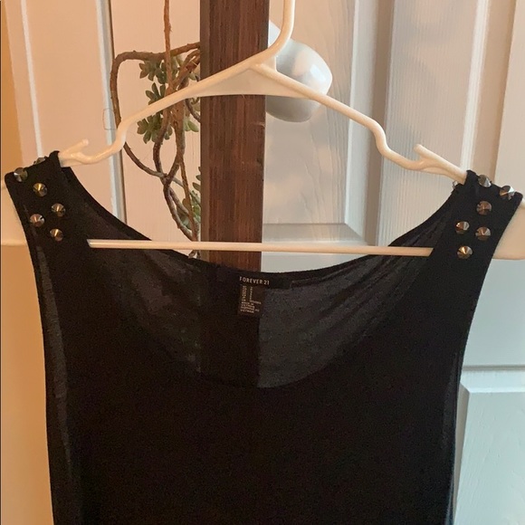 F21 High Low Tank Dress with Studded Detail - Picture 4 of 6